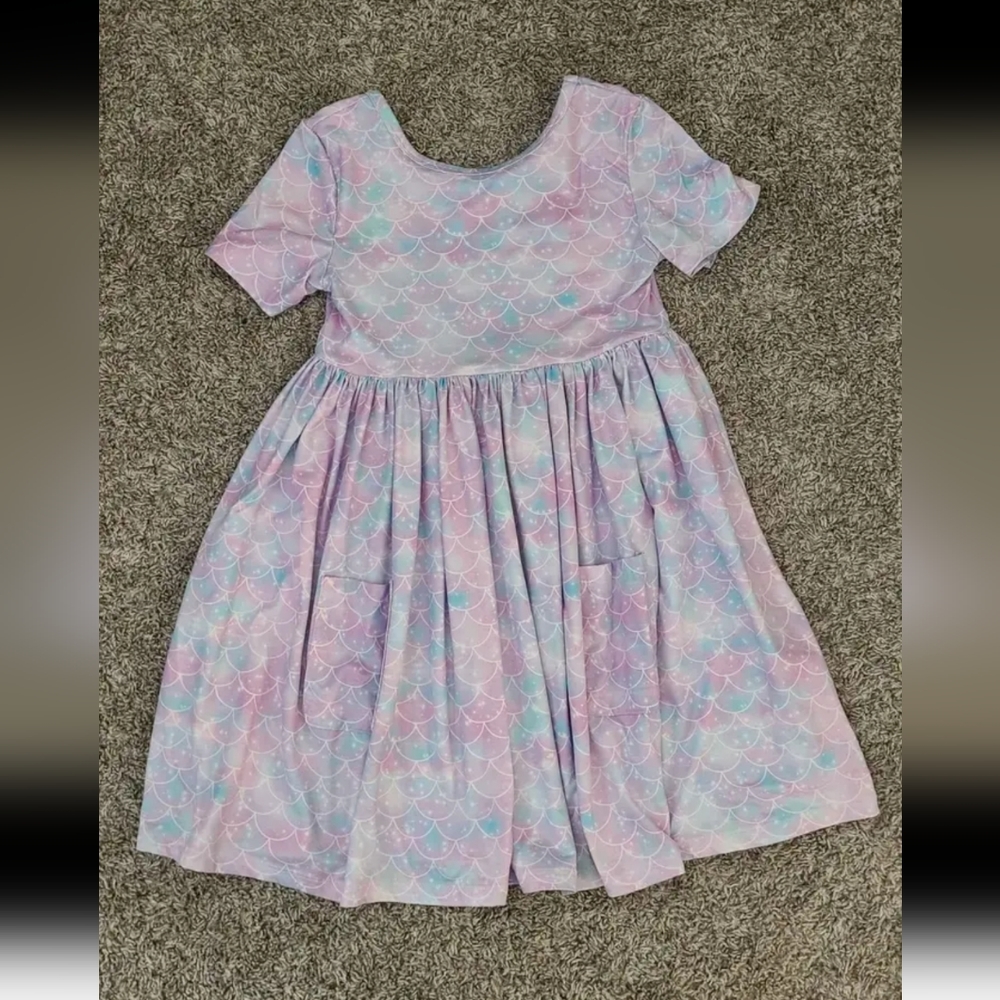 Girls mermaid twirl dress